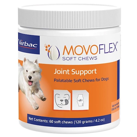 Movoflex PHV Soft Chews Joint Support, Dogs, 0-40lb, 60PK 21273681